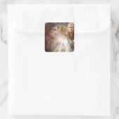 Collage der Charaktere Quadratischer Aufkleber (Tasche)