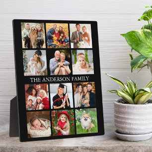 Collage der Fotos der Familie - Wählen Sie Ihre Fa Fotoplatte
