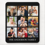 Collage der Fotos der Familie - Wählen Sie Ihre Fa Mousepad (Vorne)