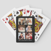 Collage der Fotos der Familie - Wählen Sie Ihre Fa Spielkarten (Rückseite)