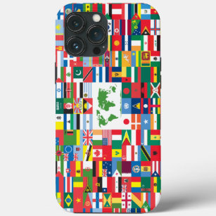 Collage der Landesflaggen von der ganzen Welt Case-Mate iPhone Hülle