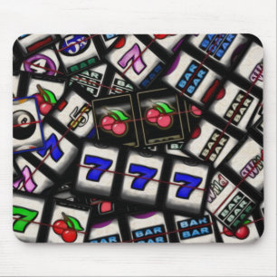 Collage der Spielautomat-Spulen Mousepad