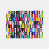 Collage der Stolz-Flaggen Fleecedecke (Vorderseite (Horizontal))