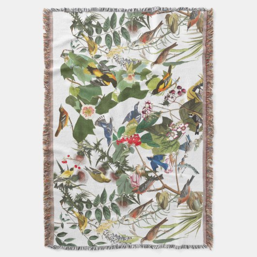 Collage der Vögel Audubon Tier-Wurfs-Decke Decke (Vorderseite Vertikal)