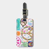 Collage des Friedens Gepäckanhänger (Vorderseite vertikal)