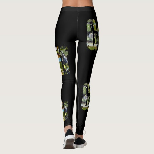 Collage des Golf Picture Leggings (Rückseite)