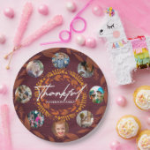 Collage des personalisierten Erntedank-Fotos Pappteller (Party)