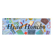 Collage des Schulbedarfs Namenschild (Vorderseite)