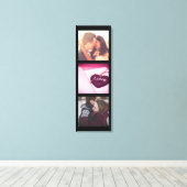 Collage des vertikalen Fotos Leinwanddruck (Insitu (Holzboden))