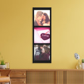 Collage des vertikalen Fotos Leinwanddruck (Insitu (Wohnzimmer))