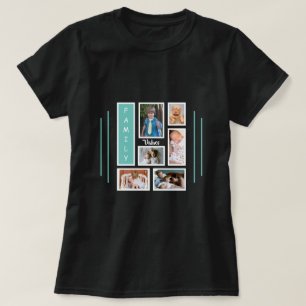 Collage Design für Familienfotografie T-Shirt