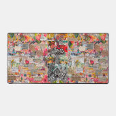 Collage Desk Mat für Mixed Media Pop Schreibtischunterlage (Vorderseite)