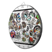 Collage Drawing Dartscheibe (Vorderseite rechts)