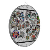 Collage Drawing Dartscheibe (Vorderseite Links)