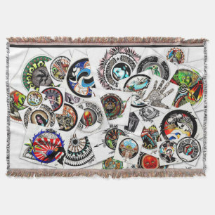 Collage Drawing Decke