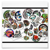 Collage Drawing Fotodruck (Vorne)