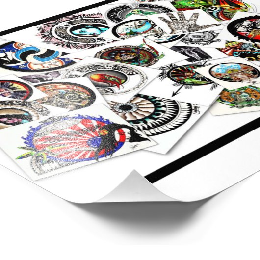 Collage Drawing Fotodruck (Ecke)