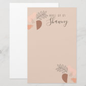 Collage Earth Tone Makeup Artist Salon Beauty Briefpapier (Vorne/Hinten)