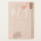 Collage Earth Tone Makeup Artist Salon Beauty Planer (Rückseite)