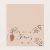 Collage Earth Tone Makeup Artist Salon Rewards Visitenkarten (Außenseite Aufgefaltet)