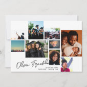 Collage Editable Multi Foto Graduation Party Einladung (Vorderseite)