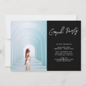 Collage Editable Multi Foto Graduation Party Einladung (Rückseite)