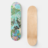 Collage & Eiffelturm Skateboard (Vorderseite)