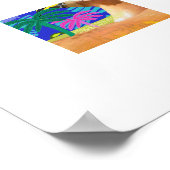 Collage Eypto moderne künstlerisch farbenfrohe Pos Poster (Ecke)