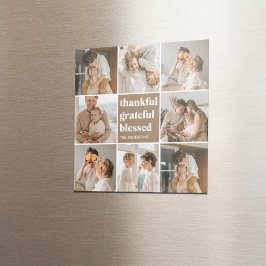 Collage Family Foto | Dankbar, gesegnet Magnet