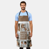 Collage Family Foto | Dankbar, gesegnet Schürze (Getragen)