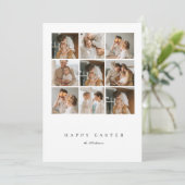 Collage Family Foto Happy Oaster Einladung (Stehend Vorderseite)