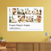 Collage Family Foto | Happy Valentines Leinwanddruck (Insitu (Wohnzimmer))