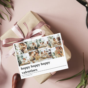 Collage Family Foto   Happy Valentines Postkarte