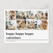 Collage Family Foto | Happy Valentines Postkarte (Vorderseite)