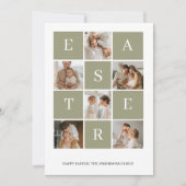 Collage Family Foto Oaster | Happy Oaster Einladung (Vorderseite)