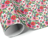 Collage, Farbmuster gestrichener Blume, Aquarell 2 Geschenkpapier (Rolleneckpunkt)