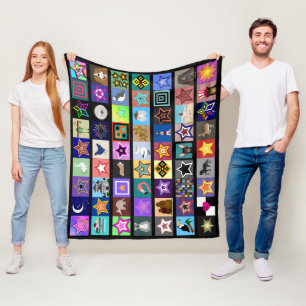 Collage Fleece Blanket