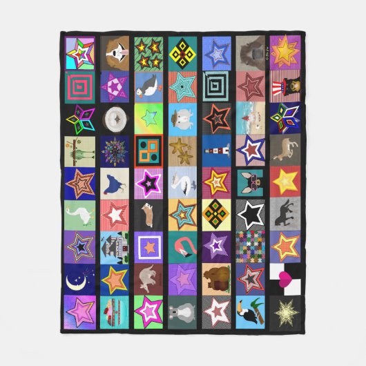 Collage Fleece Blanket (Vorderseite)