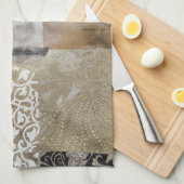 Collage Fleur II Handtuch (Viertel Falte)