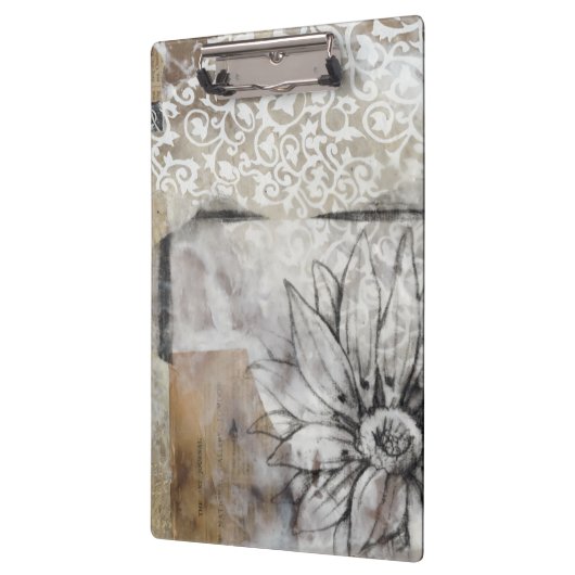 Collage Fleur II Klemmbrett (Links)