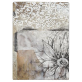 Collage Fleur II Klemmbrett (Rückseite)