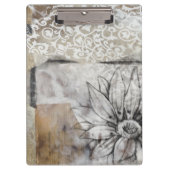 Collage Fleur II Klemmbrett (Vorderseite)