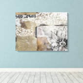 Collage Fleur II Leinwanddruck (Insitu (Holzboden))