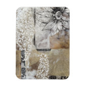 Collage Fleur II Magnet (Vertikal)