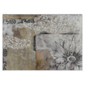 Collage Fleur II Schneidebrett (Vorderseite)