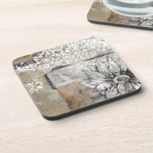 Collage Fleur II Untersetzer (Linke Seite)