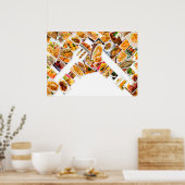 Collage Food Poster (Küche)