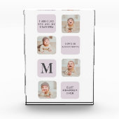 Collage Foto & Beste Oma je Bestes Lila Geschenk (Vorderseite)