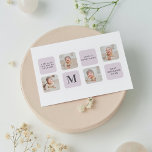 Collage Foto & Beste Oma je Bestes Lila Geschenk Feiertagspostkarte<br><div class="desc">Collage Foto & Best Oma Ever Bestes Lila Geschenk . Bestes Personalisiertes Geschenk für Mütter Tag,  Frauentag oder Mama Geburtstag. Überraschende Mama mit einem Geschenk,  das so Phantastisch ist wie sie.</div>