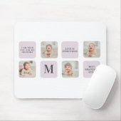 Collage Foto & Beste Oma je Bestes Lila Geschenk Mousepad (Mit Mouse)